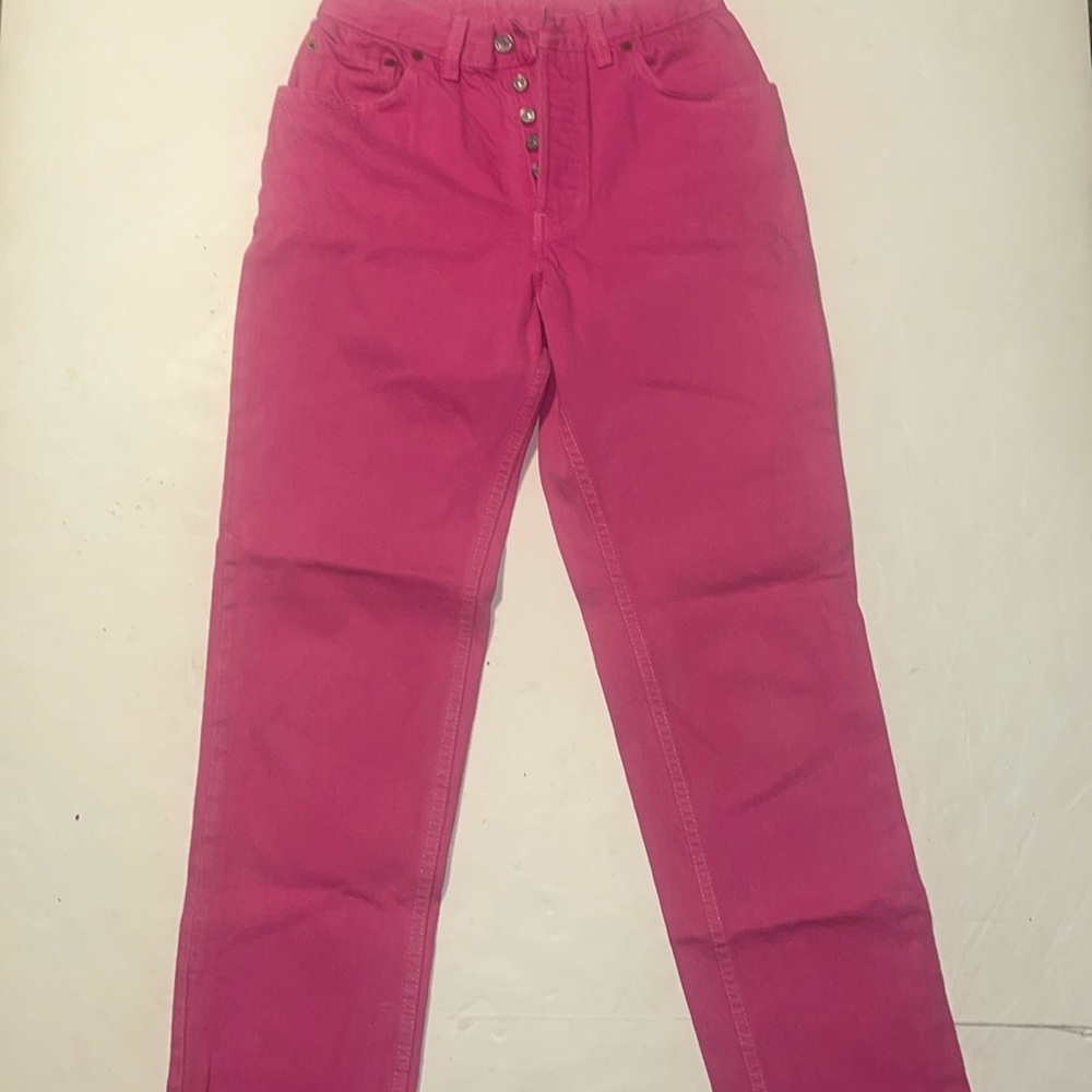 Made in USA vintage pink Levi 501 Jeans 26W X 30L